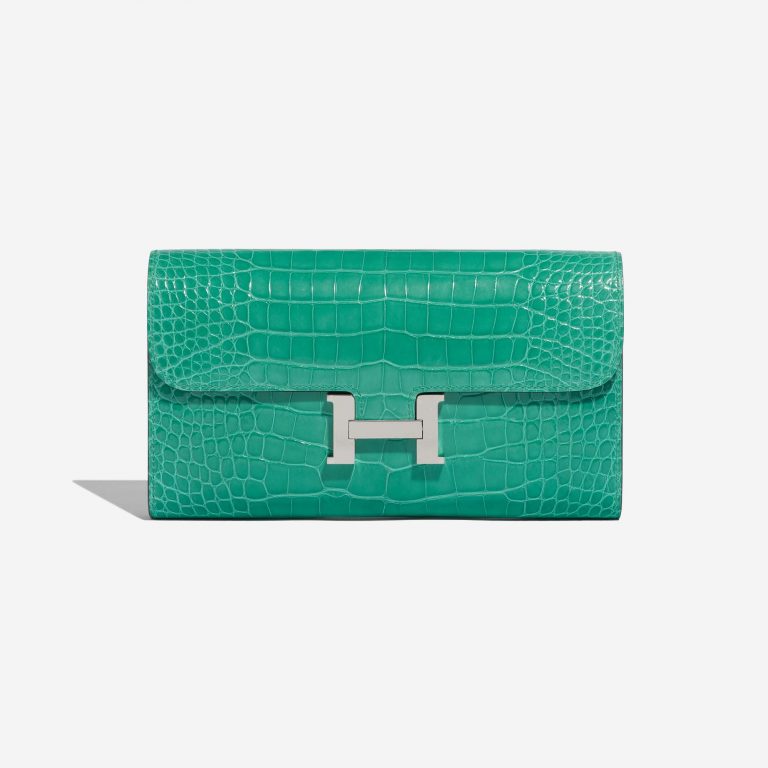 Hermès Constance Wallet VertJade Front  | Sell your designer bag on Saclab.com