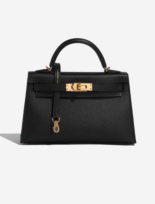 Hermès Kelly Mini Black Front  | Sell your designer bag on Saclab.com