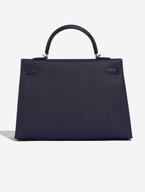 Hermès Kelly 35 BleuSaphir-Geranium Back  | Sell your designer bag on Saclab.com
