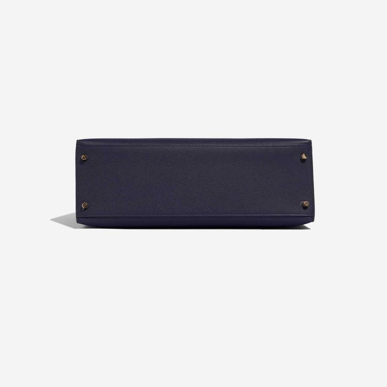 Hermès Kelly 35 BleuSaphir-Geranium Bottom  | Sell your designer bag on Saclab.com