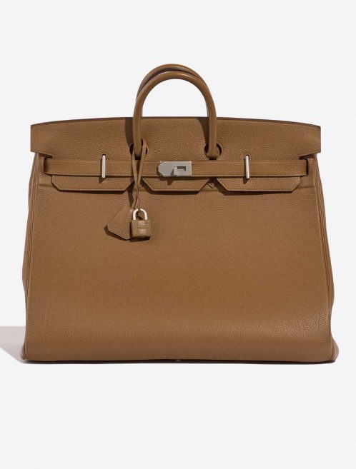 Hermès HautÀCourroies 50 Alezan Front  | Sell your designer bag on Saclab.com