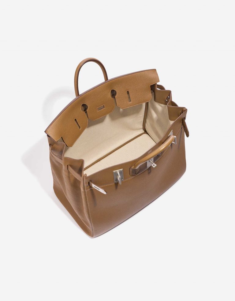 Hermès HautÀCourroies 50 Alezan Inside  | Sell your designer bag on Saclab.com