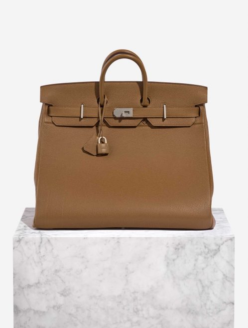 Pre-owned Hermès bag Haut à Courroies 50 Togo Alezan | Sell your designer bag on Saclab.com