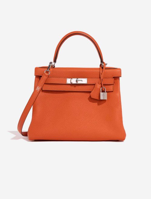 Hermès Kelly 28 Feu Front  | Sell your designer bag on Saclab.com
