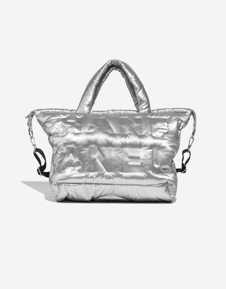 Chanel ShoppingTote Silver Front  | Sell your designer bag on Saclab.com