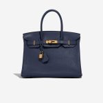 Hermès Birkin 30 BleuRoyal Front  | Sell your designer bag on Saclab.com