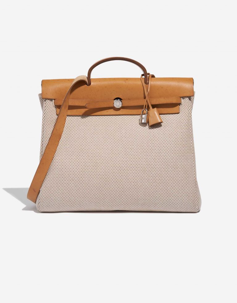 Hermès Herbag 39 SableNatural-Ecru Front  | Sell your designer bag on Saclab.com