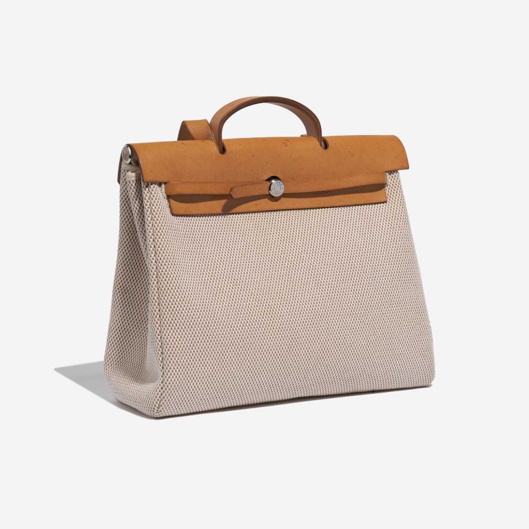 Hermès Herbag 39 SableNatural-Ecru Side Front  | Sell your designer bag on Saclab.com