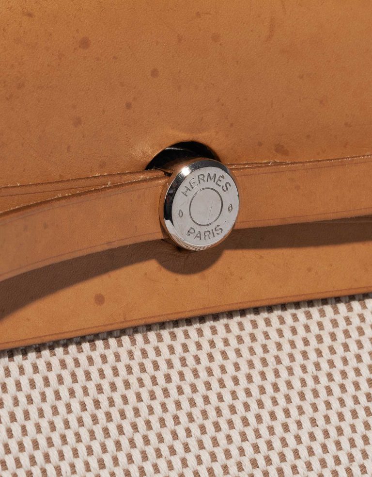 Hermès Herbag 39 SableNatural-Ecru Closing System  | Sell your designer bag on Saclab.com