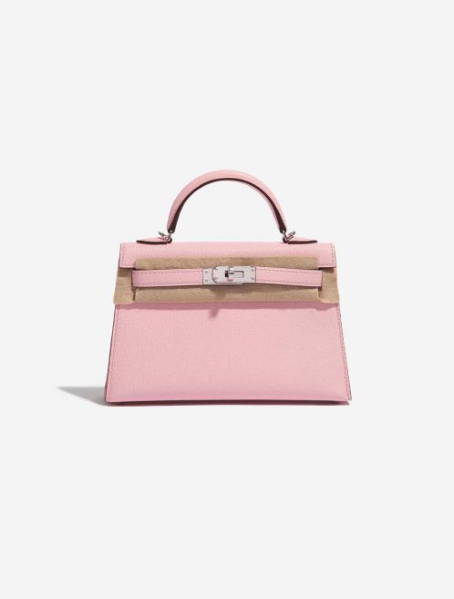 Hermès Kelly Mini RoseSakura Front Velt | Sell your designer bag on Saclab.com