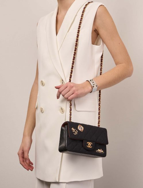 Chanel Timeless MiniRectangular Black Sizes Worn | Sell your designer bag on Saclab.com
