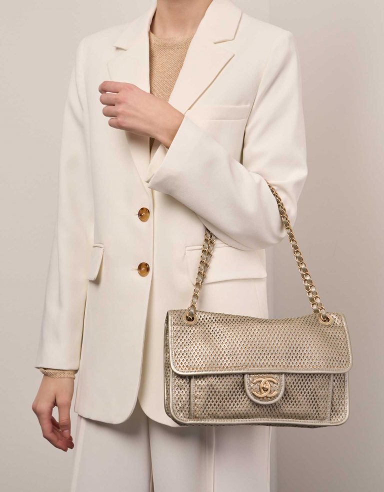 Chanel Timeless Medium Gold Front  | Sell your designer bag on Saclab.com