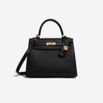 Hermès Kelly 25 Black Front  | Sell your designer bag on Saclab.com