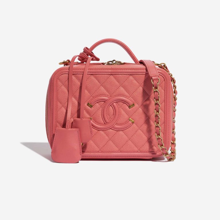 Chanel Vanity Medium Pink Front  | Sell your designer bag on Saclab.com