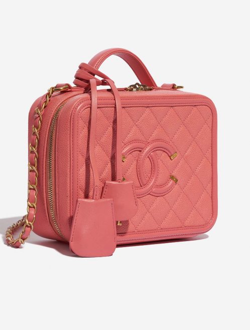 Chanel Vanity Medium Pink Side Front  | Sell your designer bag on Saclab.com