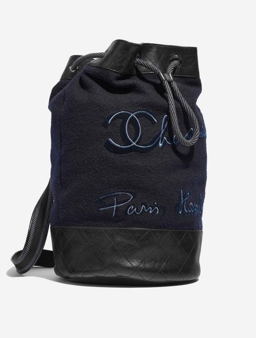 Chanel Backpack Wool / Lamb Blue / Black | Sell your designer bag