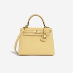 Hermès Kelly 25 JaunePoussin Front  | Sell your designer bag on Saclab.com