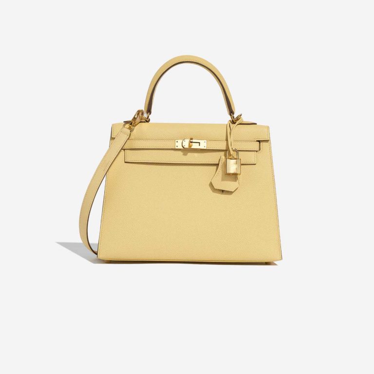 Hermès Kelly 25 JaunePoussin Front  | Sell your designer bag on Saclab.com
