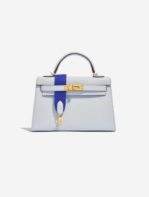 Hermès Kelly Mini BleuBrume Front  | Sell your designer bag on Saclab.com