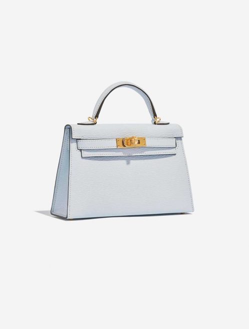 Hermès Kelly Mini BleuBrume Side Front  | Sell your designer bag on Saclab.com