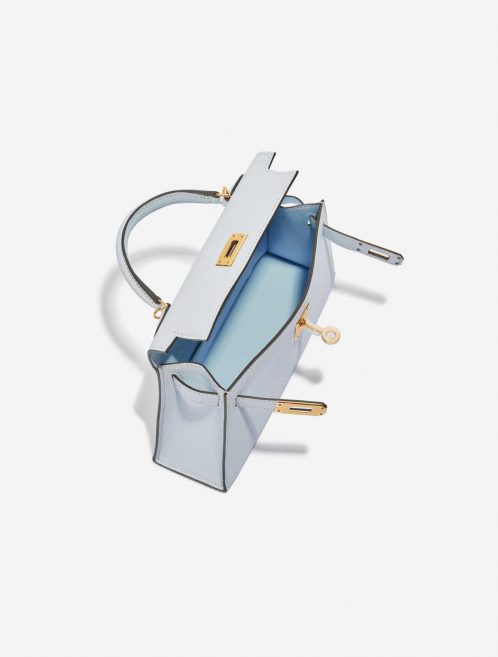 Hermès Kelly Mini BleuBrume Inside  | Sell your designer bag on Saclab.com
