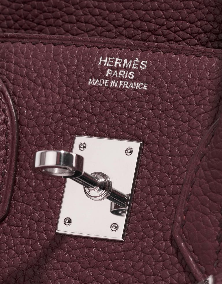 Hermès Birkin 25 Bordeaux Logo  | Sell your designer bag on Saclab.com