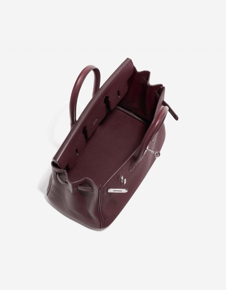 Hermès Birkin 25 Bordeaux Inside  | Sell your designer bag on Saclab.com