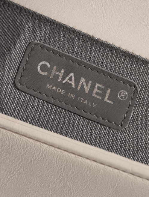 Chanel Boy OldMedium Beige Logo  | Sell your designer bag on Saclab.com