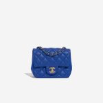Chanel Timeless MiniSquare ElectriqueBlue Front  | Sell your designer bag on Saclab.com