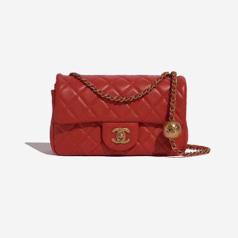 Chanel Timeless MiniRectangular Coral Front  | Sell your designer bag on Saclab.com
