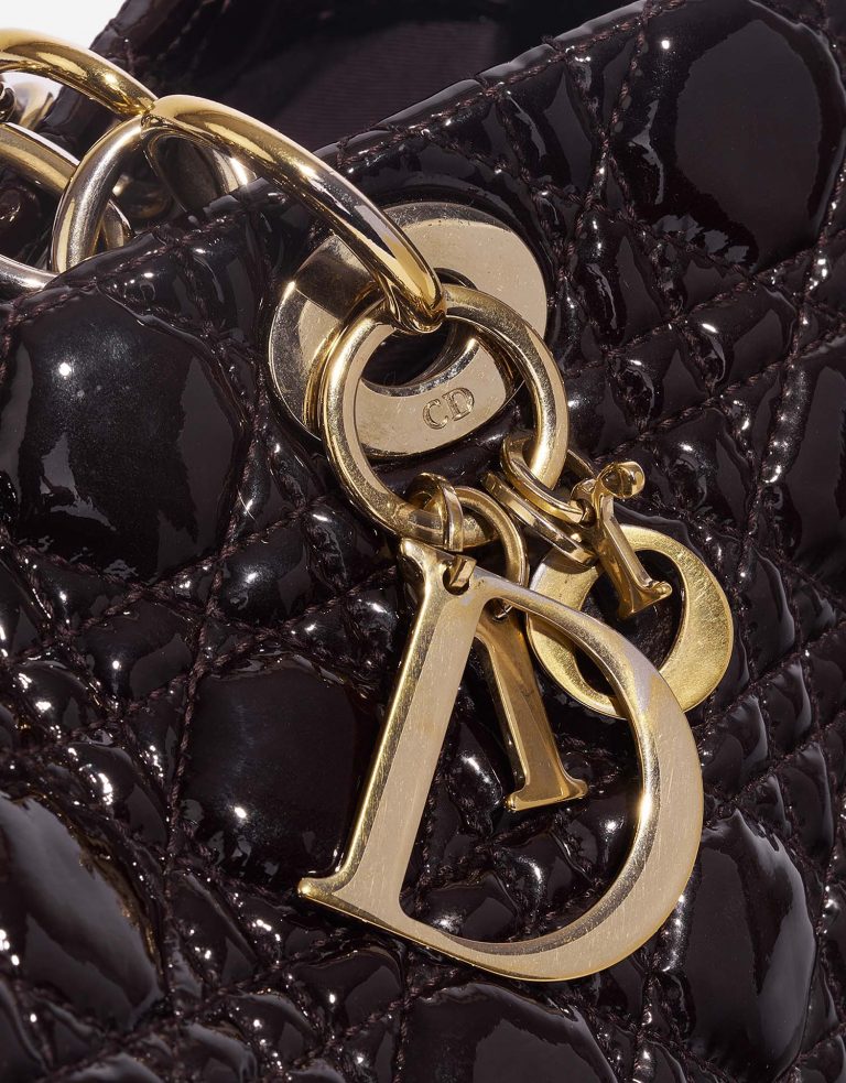 Dior Shopper DarkBurgundy Closing System  | Sell your designer bag on Saclab.com