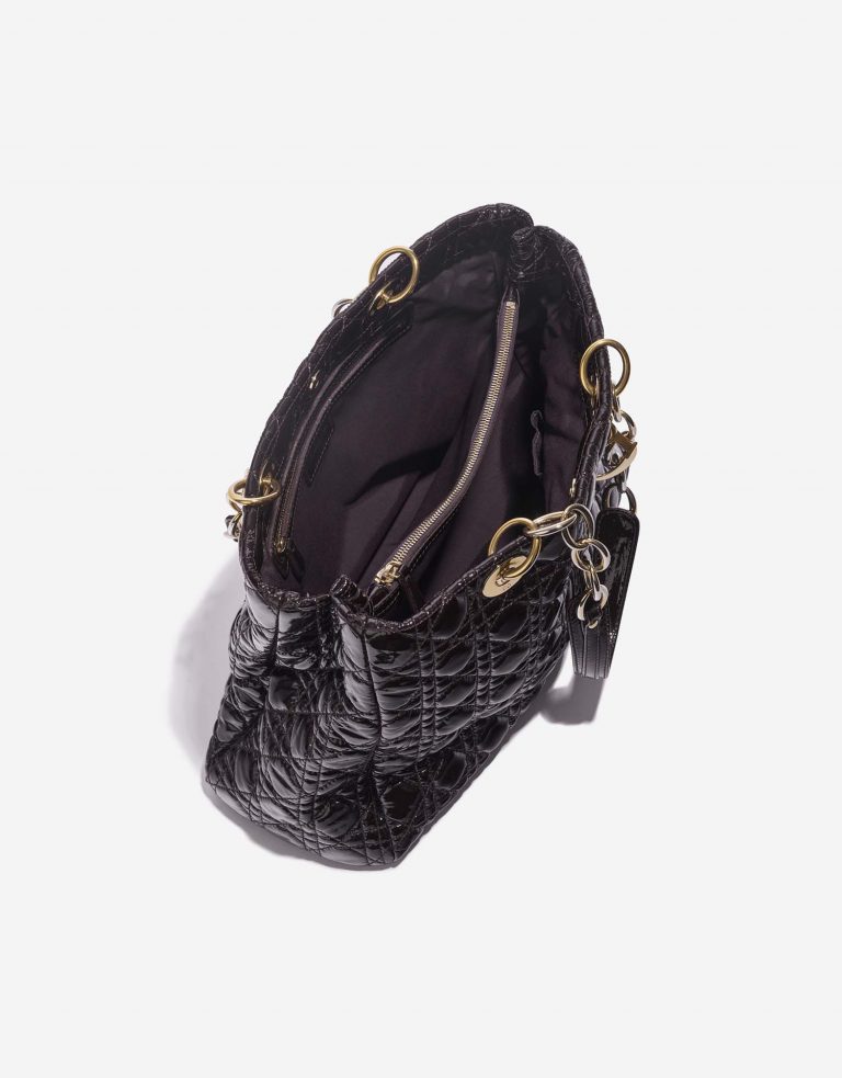 Dior Shopper DarkBurgundy Inside  | Sell your designer bag on Saclab.com