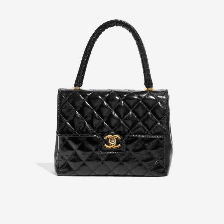 Chanel Timeless MiniSquare Black Front  | Sell your designer bag on Saclab.com