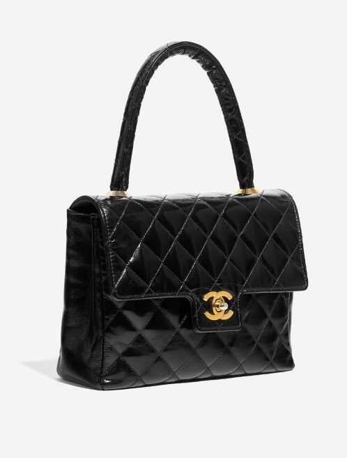 Chanel Timeless MiniSquare Black Side Front  | Sell your designer bag on Saclab.com