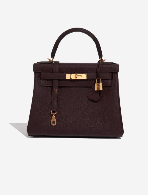 Hermès Kelly 28 RougeSellier Front  | Sell your designer bag on Saclab.com