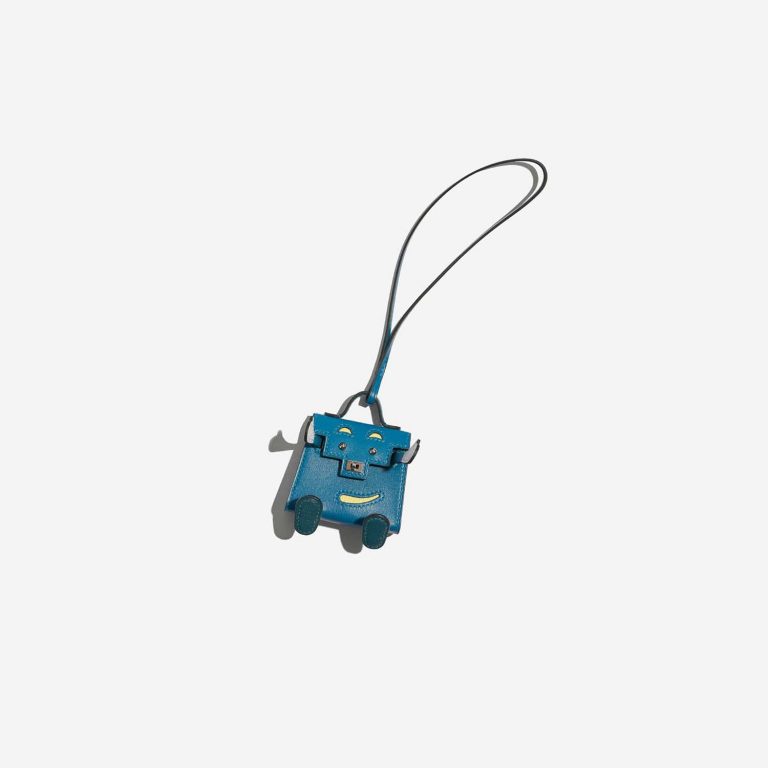 Hermès Kelly Doll Bag Charm Tadelakt Blue Izmir / Jaune Bourgeon /  Blue Brume / Vert Bosphore | Sell your designer bag