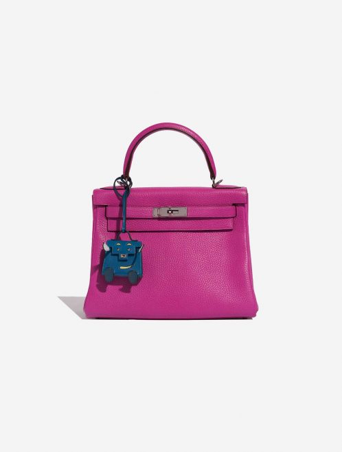 Hermès Kelly Doll Bag Charm Tadelakt Blue Izmir / Jaune Bourgeon /  Blue Brume / Vert Bosphore Closing System | Sell your designer bag