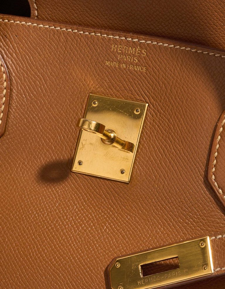 Hermès Birkin 40 gold Logo  | Sell your designer bag on Saclab.com