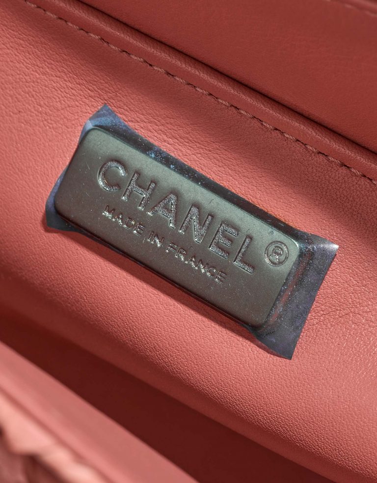Chanel Timeless Medium DustyRose Logo  | Sell your designer bag on Saclab.com