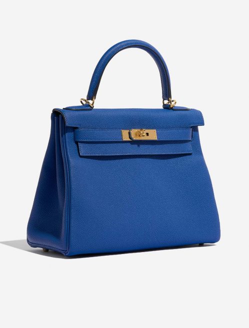 Hermès Kelly 28 BleuDeFrance Side Front  | Sell your designer bag on Saclab.com