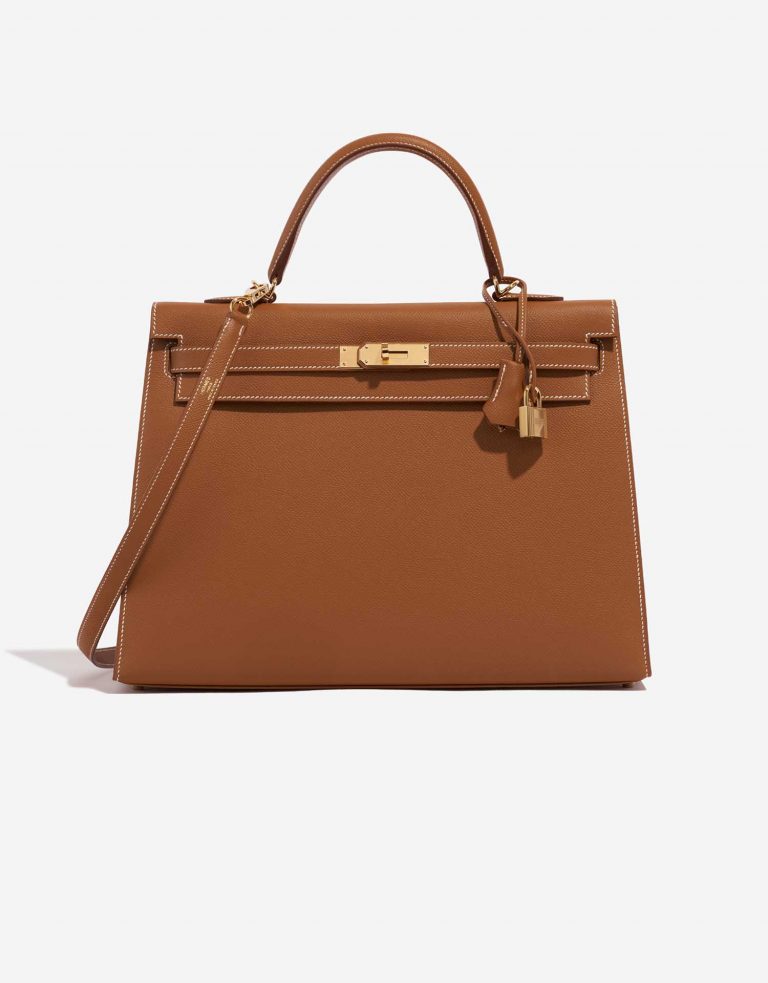 Hermès Kelly 35 Gold Front  | Sell your designer bag on Saclab.com