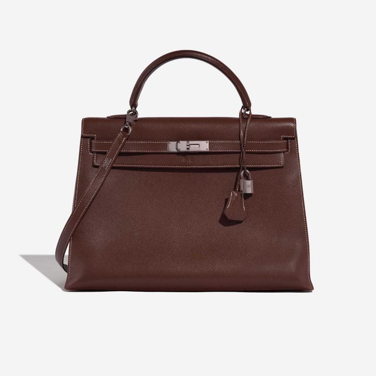 Hermès Kelly 35 Brulee Front  | Sell your designer bag on Saclab.com