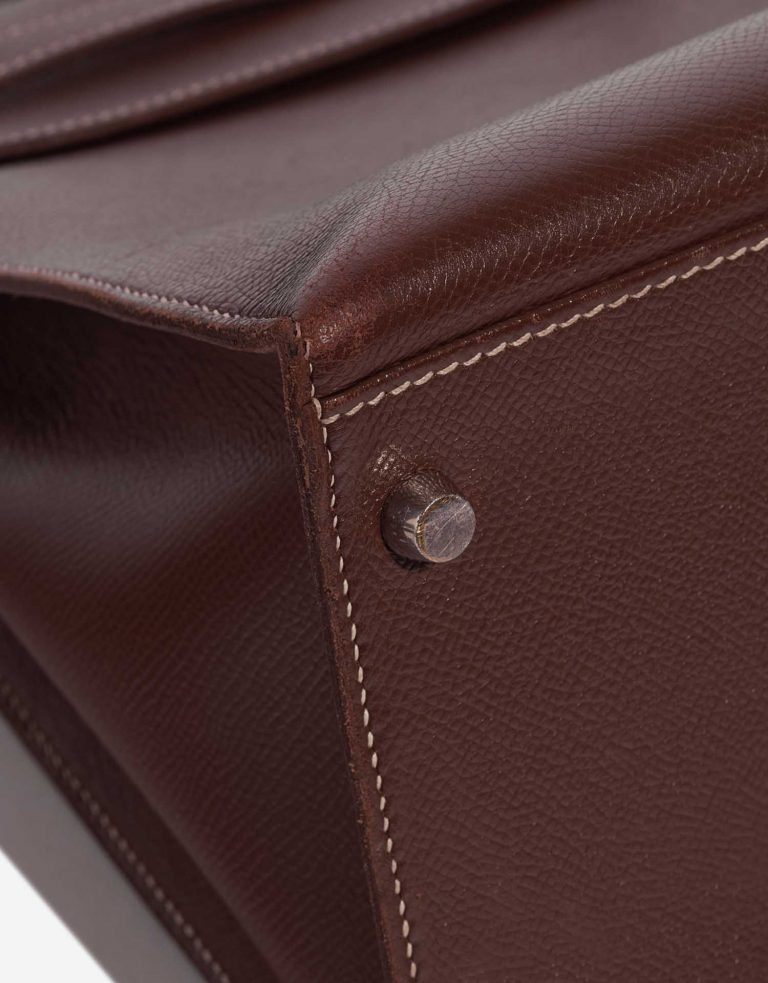 Hermès Kelly 35 Brulee signs of wear | Sell your designer bag on Saclab.com