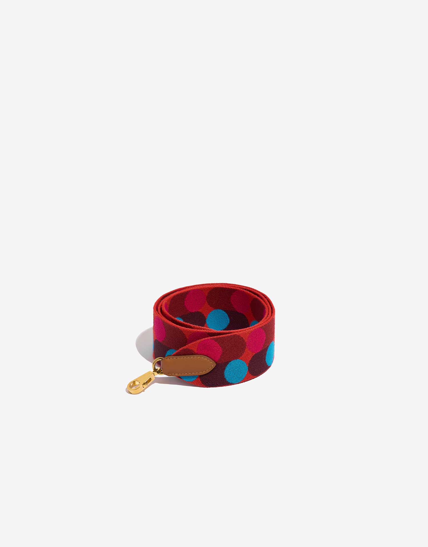 Hermès Shoulder Strap Canvas Rouge de Coeur / Blue Frida