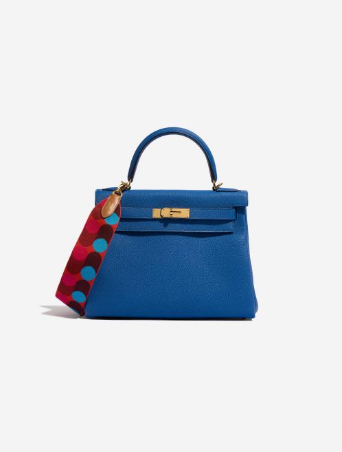 Hermès ShoulderStrap OneSize RougeDeCoer-BlueFrida-Gold Closing System  | Sell your designer bag on Saclab.com