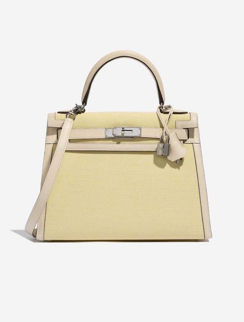 Hermès Kelly 28 Nata-JauneCitron Front  | Sell your designer bag on Saclab.com