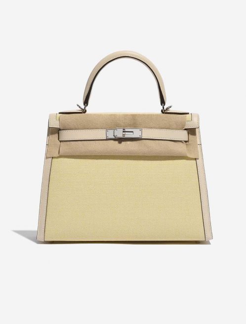 Hermès Kelly 28 Nata-JauneCitron Front Velt | Sell your designer bag on Saclab.com