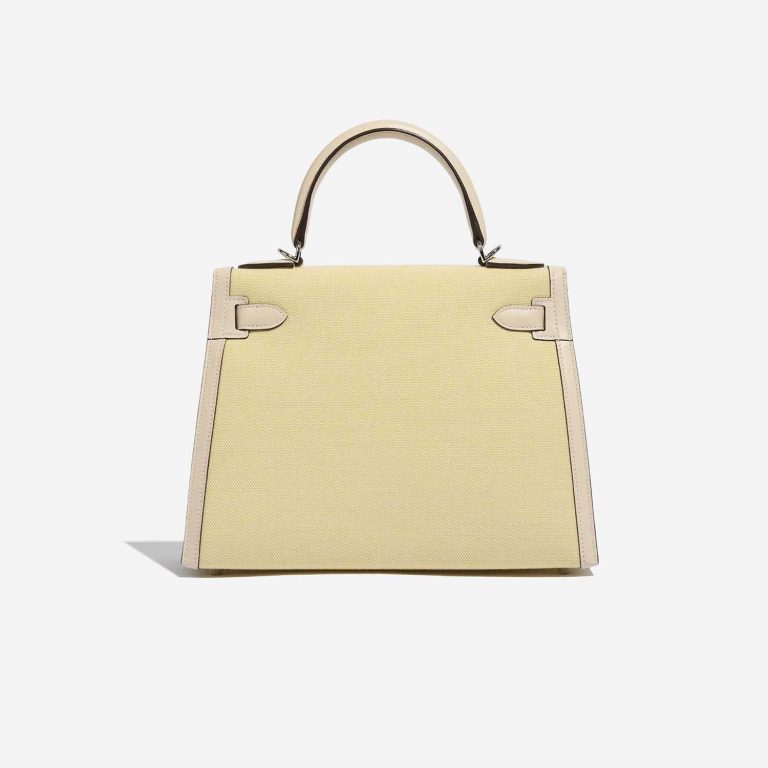 Hermès Kelly 28 Nata-JauneCitron Back  | Sell your designer bag on Saclab.com