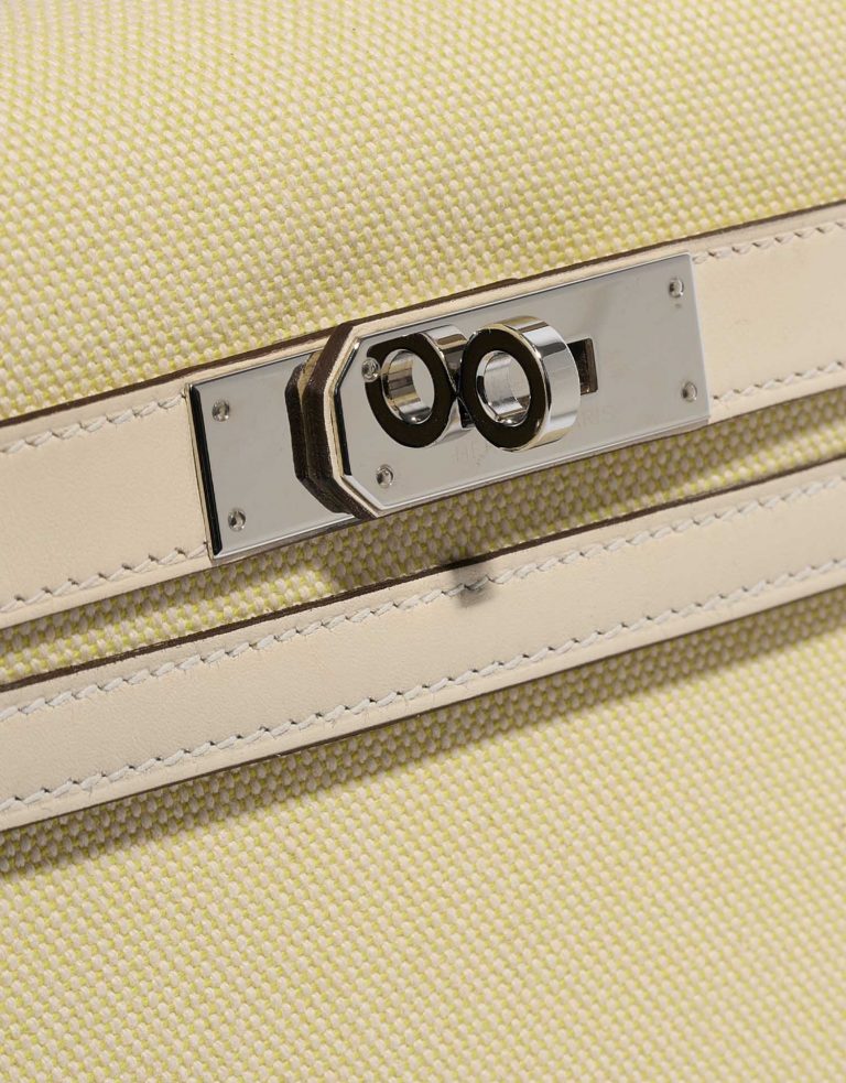 Hermès Kelly 28 Nata-JauneCitron Closing System  | Sell your designer bag on Saclab.com