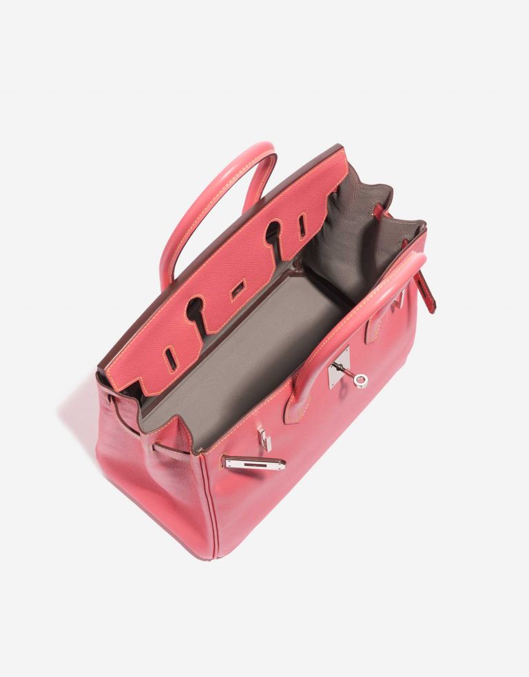 Hermès BirkinHSS 30 RoseConfetti-GrisMouette-JaunePoussin Inside  | Sell your designer bag on Saclab.com